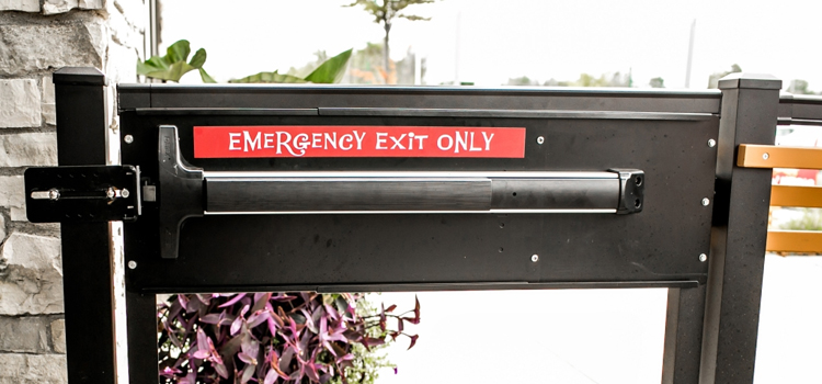 emergency push bar installation in Boynton Beach